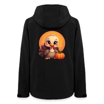 Bébé dinde de Thanksgiving - Veste softshell femme recyclée Stanley/Stella - noir - Dos - AI Model Female 172 light (172cm)