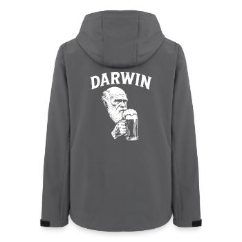 Darwin boit de la bière - Veste softshell femme recyclée Stanley/Stella - charbon - Dos - AI Model Female 172 light (172cm)