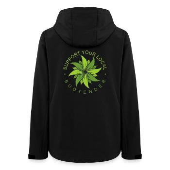 Funny Stoner Outfits - Women’s Recycled Softshell Jacket by Stanley/Stella - black - Back - AI Model Female 172 light (172cm)