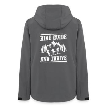 boys scout Scouting Hike Guide & Thrive Scout - Frauen Recycelte Softshelljacke von Stanley/Stella - Anthrazit - Hinten - AI Model Female 172 light (172cm)
