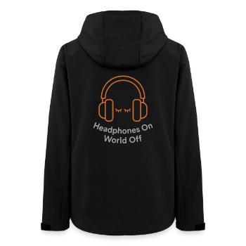 Introverted training, Calm - Women’s Recycled Softshell Jacket by Stanley/Stella - black - Back - AI Model Female 172 light (172cm)