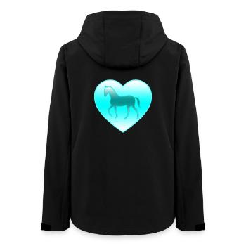 Chevaux - Veste softshell femme recyclée Stanley/Stella - noir - Dos - AI Model Female 172 light (172cm)