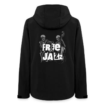 Free Jazz Skeletons Band - Women’s Recycled Softshell Jacket by Stanley/Stella - black - Back - AI Model Female 172 light (172cm)