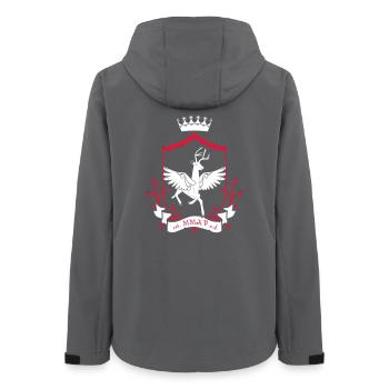 Winged deer – noble heraldic animal forest - Women’s Recycled Softshell Jacket by Stanley/Stella - anthracite - Back - AI Model Female 172 light (172cm)