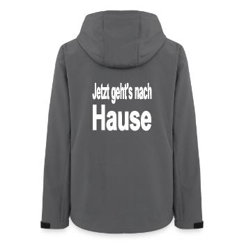 truck - Women’s Recycled Softshell Jacket by Stanley/Stella - anthracite - Back - AI Model Female 172 light (172cm)