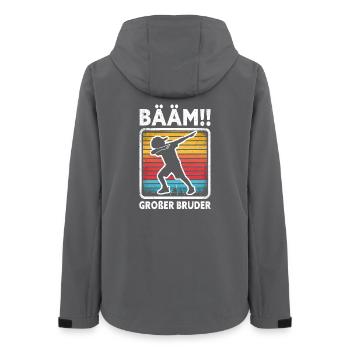 Bääm Großer Bruder Dab Lustiges Kinder Geschwister - Frauen Recycelte Softshelljacke von Stanley/Stella - Anthrazit - Hinten - AI Model Female 172 light (172cm)