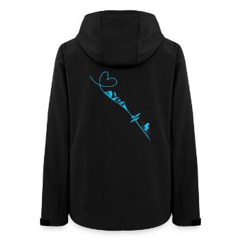 Skifahrer - Frauen Recycelte Softshelljacke von Stanley/Stella - Schwarz - Hinten - AI Model Female 172 light (172cm)
