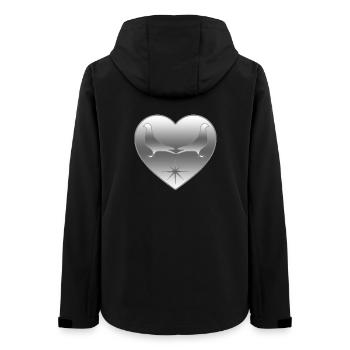 Tauben - Frauen Recycelte Softshelljacke von Stanley/Stella - Schwarz - Hinten - AI Model Female 172 light (172cm)