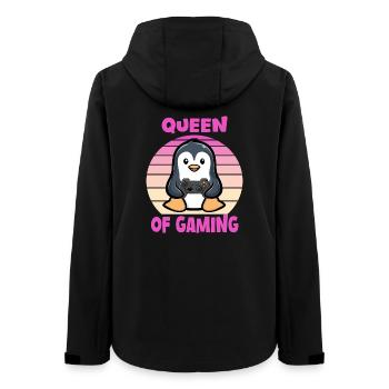 gaming frau queen - Frauen Recycelte Softshelljacke von Stanley/Stella - Schwarz - Hinten - AI Model Female 172 light (172cm)