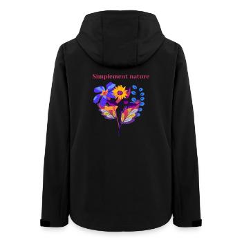 Nature Simply - Frauen Recycelte Softshelljacke von Stanley/Stella - Schwarz - Hinten - AI Model Female 172 light (172cm)