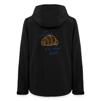 Un croissant s’il vous plaît  - Veste softshell femme recyclée Stanley/Stella - noir - Dos - AI Model Female 172 light (172cm)