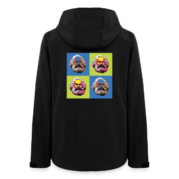 Karl Marx & Communisme & Communiste - Veste softshell femme recyclée Stanley/Stella - noir - Dos - AI Model Female 172 light (172cm)