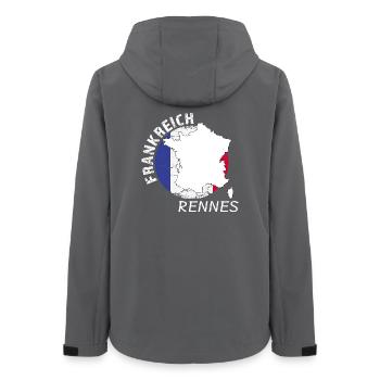 Rennes - Frauen Recycelte Softshelljacke von Stanley/Stella - Anthrazit - Hinten - AI Model Female 172 light (172cm)