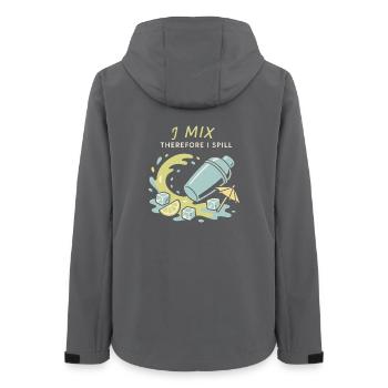 Shaker Steckt Fest Anfänger-mixologe - Frauen Recycelte Softshelljacke von Stanley/Stella - Anthrazit - Hinten - AI Model Female 172 light (172cm)