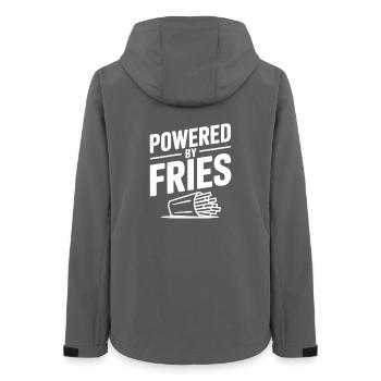 Angetrieben von Fries - Frauen Recycelte Softshelljacke von Stanley/Stella - Anthrazit - Hinten - AI Model Female 172 light (172cm)