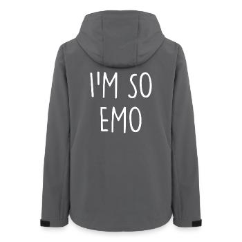 Emo - Women’s Recycled Softshell Jacket by Stanley/Stella - anthracite - Back - AI Model Female 172 light (172cm)