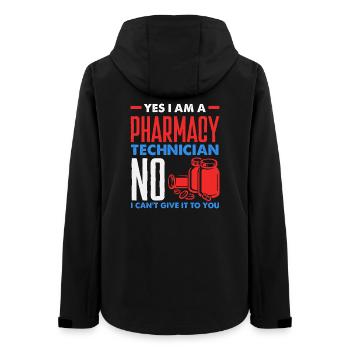 Pharmacien Technicien Pharmaceutique - Veste softshell femme recyclée Stanley/Stella - noir - Dos - AI Model Female 172 light (172cm)