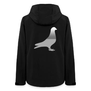 Tauben - Frauen Recycelte Softshelljacke von Stanley/Stella - Schwarz - Hinten - AI Model Female 172 light (172cm)