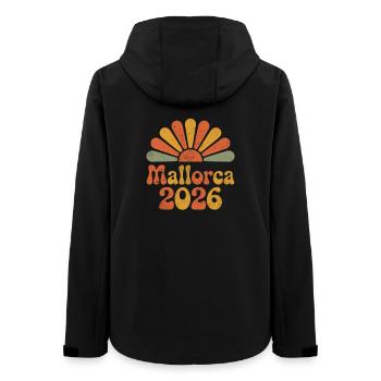 Mallorca Sonnenaufgang 2026 - Frauen Recycelte Softshelljacke von Stanley/Stella - Schwarz - Hinten - AI Model Female 172 light (172cm)
