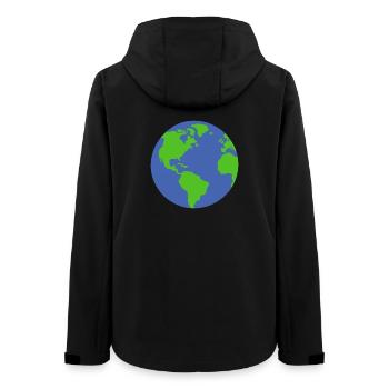Planet Erde - Frauen Recycelte Softshelljacke von Stanley/Stella - Schwarz - Hinten - AI Model Female 172 light (172cm)