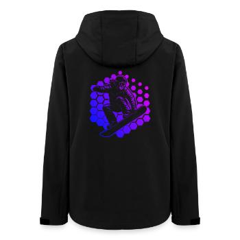 Klares Snowboard Motiv für jeden Tag - Frauen Recycelte Softshelljacke von Stanley/Stella - Schwarz - Hinten - AI Model Female 172 light (172cm)