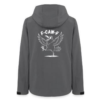 Drôle Rétro F CAW F - Veste softshell femme recyclée Stanley/Stella - charbon - Dos - AI Model Female 172 light (172cm)