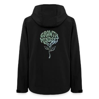 Mentalité de croissance - Fleur de la nature botanique - Veste softshell femme recyclée Stanley/Stella - noir - Dos - AI Model Female 172 light (172cm)