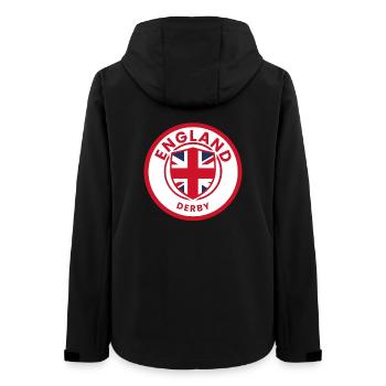 England Derby Shield-Wappen - Frauen Recycelte Softshelljacke von Stanley/Stella - Schwarz - Hinten - AI Model Female 172 light (172cm)