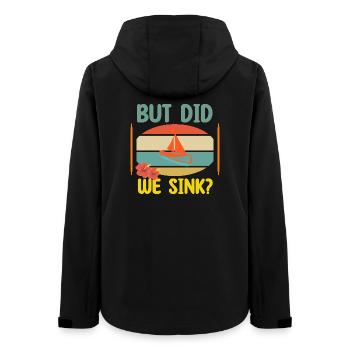 Boat saying - Women’s Recycled Softshell Jacket by Stanley/Stella - black - Back - AI Model Female 172 light (172cm)