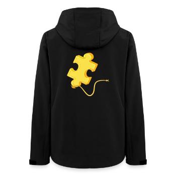 DESCARTES - Frauen Recycelte Softshelljacke von Stanley/Stella - Schwarz - Hinten - AI Model Female 172 light (172cm)