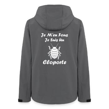 Woodlouse - Women’s Recycled Softshell Jacket by Stanley/Stella - anthracite - Back - AI Model Female 172 light (172cm)