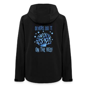 Diving Diver Snorkeling Recreational Diver - Women’s Recycled Softshell Jacket by Stanley/Stella - black - Back - AI Model Female 172 light (172cm)