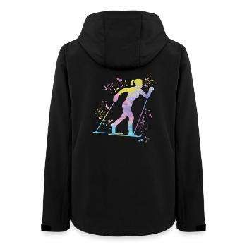 Cross-country skiing Cross-country skiing - Women’s Recycled Softshell Jacket by Stanley/Stella - black - Back - AI Model Female 172 light (172cm)