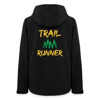 Coureur de trail - Veste softshell femme recyclée Stanley/Stella - noir - Dos - AI Model Female 172 light (172cm)