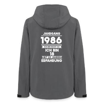 Né en 1986 - Veste softshell femme recyclée Stanley/Stella - charbon - Dos - AI Model Female 172 light (172cm)