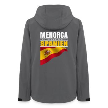 Menorca - Women’s Recycled Softshell Jacket by Stanley/Stella - anthracite - Back - AI Model Female 172 light (172cm)