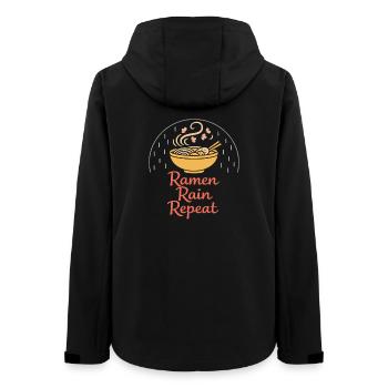 Anime-introvert Weeb Stubenhocker - Frauen Recycelte Softshelljacke von Stanley/Stella - Schwarz - Hinten - AI Model Female 172 light (172cm)