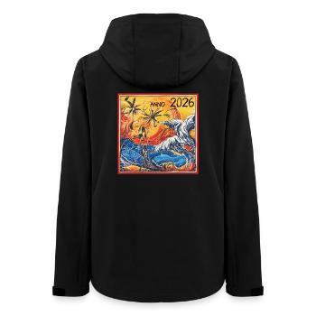 Sunset Tropics 2026 - Women’s Recycled Softshell Jacket by Stanley/Stella - black - Back - AI Model Female 172 light (172cm)