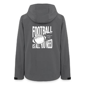 Le football est tout ce dont tu as besoin - Veste softshell femme recyclée Stanley/Stella - charbon - Dos - AI Model Female 172 light (172cm)