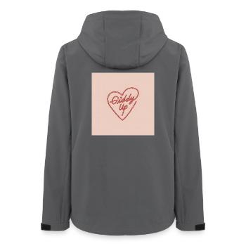 Hüb das Herz - Frauen Recycelte Softshelljacke von Stanley/Stella - Anthrazit - Hinten - AI Model Female 172 light (172cm)