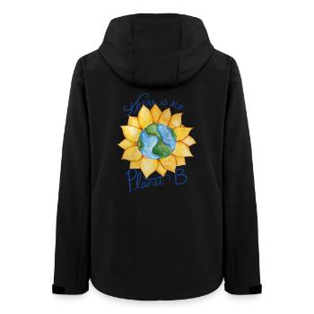 Message écologique Earth Sunflower - Veste softshell femme recyclée Stanley/Stella - noir - Dos - AI Model Female 172 light (172cm)