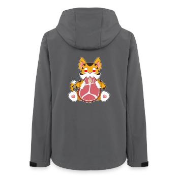 Tiger Fleisch - Frauen Recycelte Softshelljacke von Stanley/Stella - Anthrazit - Hinten - AI Model Female 172 light (172cm)