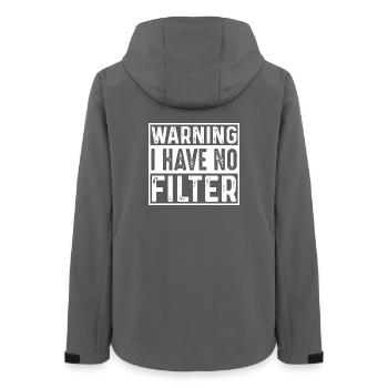 Avertissement : Graphique d’attitude sans filtre - Veste softshell femme recyclée Stanley/Stella - charbon - Dos - AI Model Female 172 light (172cm)