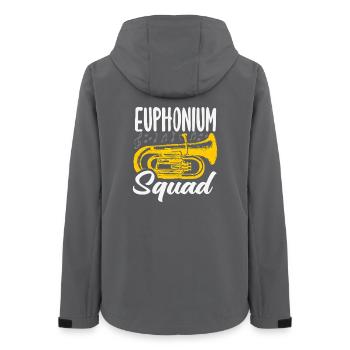 Vintage Euphonium Player - Women’s Recycled Softshell Jacket by Stanley/Stella - anthracite - Back - AI Model Female 172 light (172cm)