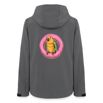 Parrot Donut - Women’s Recycled Softshell Jacket by Stanley/Stella - anthracite - Back - AI Model Female 172 light (172cm)