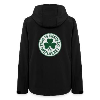 Drôles de la Saint-Patrick et des absurdités - Veste softshell femme recyclée Stanley/Stella - noir - Dos - AI Model Female 172 light (172cm)