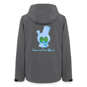 Same weed but different - Women’s Recycled Softshell Jacket by Stanley/Stella - anthracite - Back - AI Model Female 172 light (172cm)