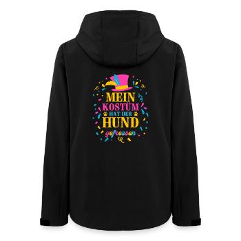 Kostüm Hund gefressen – Shirt für Faschingsmuffel - Frauen Recycelte Softshelljacke von Stanley/Stella - Schwarz - Hinten - AI Model Female 172 light (172cm)