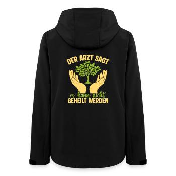 Le taux des travailleurs sociaux ne peut pas être guéri - Veste softshell femme recyclée Stanley/Stella - noir - Dos - AI Model Female 172 light (172cm)