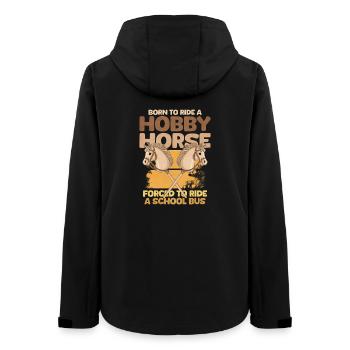 Hobby Horse Schulbus - Frauen Recycelte Softshelljacke von Stanley/Stella - Schwarz - Hinten - AI Model Female 172 light (172cm)